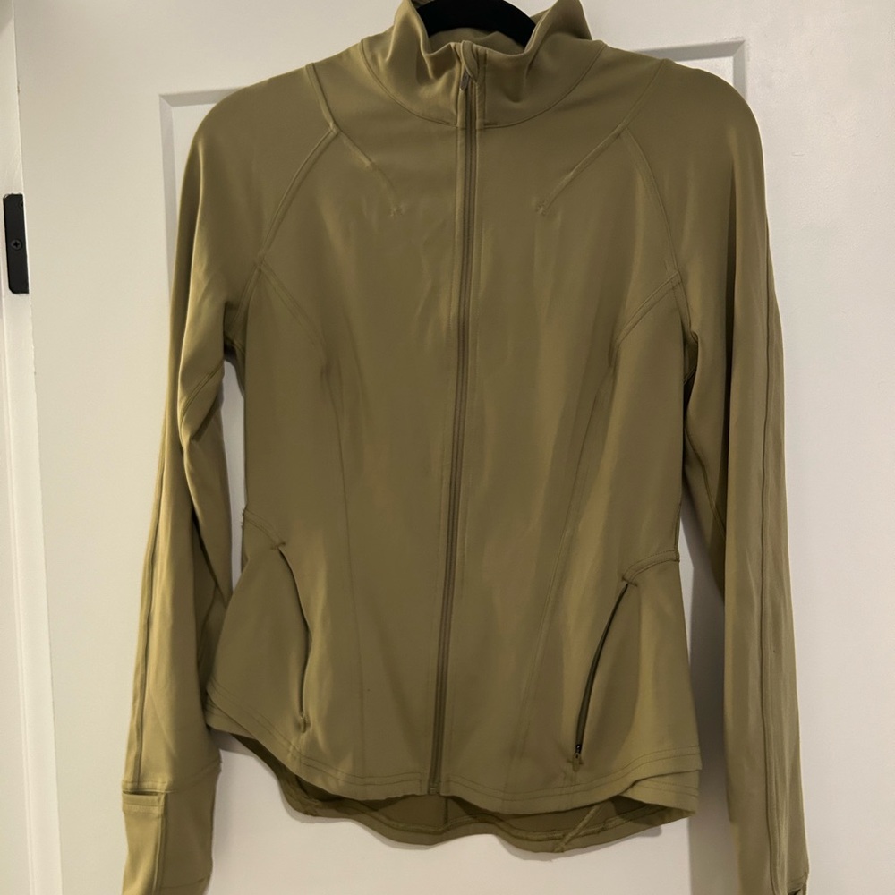 Khaki green Lululemon BBL jacket